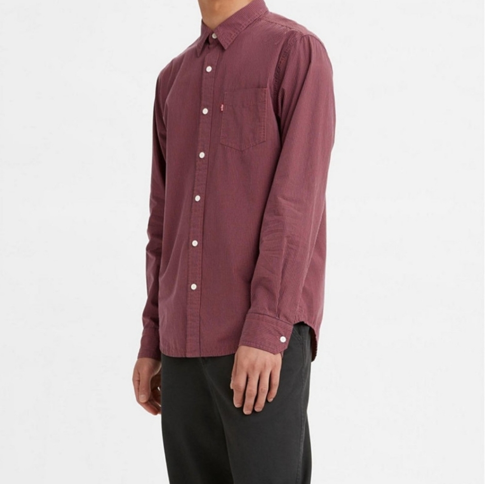 Levi's Men's Classic 1 Pocket Shirt Color Koziol Peacoat